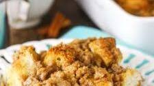 Overnight Cinnamon Baked French Toast Casserole