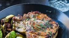 Pan Seared Garlic Herb Pork Chops