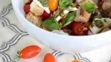 Panzanella façon salade caprese