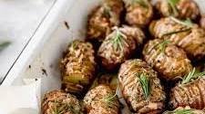 Parmesan and Rosemary Hasselback New Potatoes