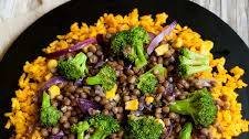 Quick Broccoli Lentil Stir Fry