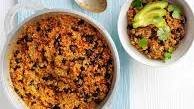 Quinoa and black bean chilli