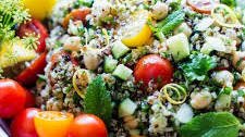 Quinoa Tabbouleh Salad with Chickpeas Recipe