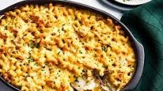 Raclette-Gruyère Mac and Cheese with Pickled Shallots