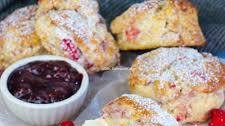 Raspberry Ripple Scones