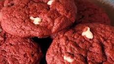 Red Velvet Cake Mix Cookies