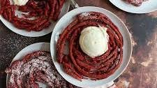 Red Velvet Funnel Cake
