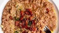 Red wine risotto