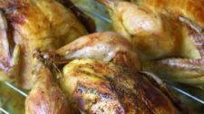 Roasted Cornish Game Hens with Garlic, Herbs and Lemon