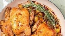 Roasted Cornish Hens With Bourbon Glaze