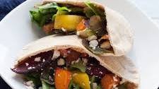 Roasted Veggie & Hummus Pita Pockets