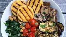 Roasted Veggies Italian Style + Grilled Polenta