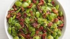 Sauteed Lima Beans with Bacon