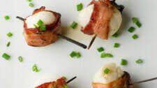 Scallops in Maple-Glazed Bacon