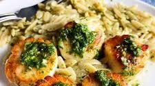 Scallops with Pesto