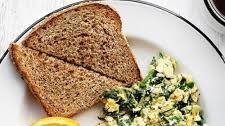 Scrambled Eggs with Spinach and Feta