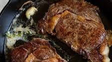 Skillet Seared Steak with Garlic Butter