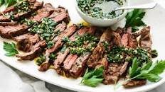 Skirt Steak with Chimichurri Sauce