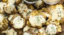 Smashed Raclette Potatoes