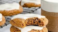 Soft Brown Butter Ginger Cookies with Lovely Lemon Icing