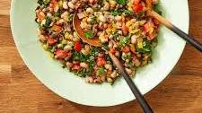 Spicy Black-Eyed Pea & Collard Green Salad