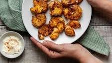 Spicy Crushed Air Fryer Potatoes