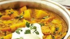 Spicy root & lentil casserole