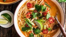 Spicy Thai Chicken & Rice Noodle Soup