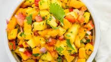 Spicy Tropical Pineapple Mango Salsa