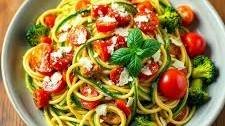 Spicy Zucchini Pasta Primavera