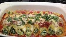 Spinach Cheese Manicotti