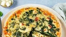Spinach & feta quiche