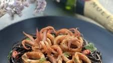 Squid Ink Pasta with Calarmari
