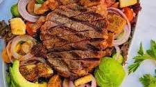 Steak Salad with Balsamic Vinaigrette Dressing
