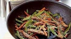 Stir-fried beef with hoisin sauce