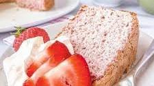 Strawberry Angel Food Cake