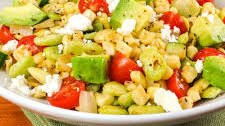 Succotash with Avocado, Tomato, and Cotija Cheese