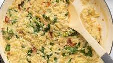 Sun Dried Tomato and Spinach Orzo