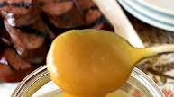 Sweet Hot Mustard Sauce with Grilled Kielbasa