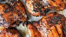 Sweet N Spicy Grilled Chicken Thighs