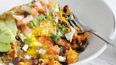 Sweet Potato Huevos Rancheros (gluten-free)