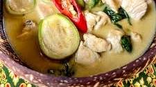 Thai Eggplant Green Curry With Chicken