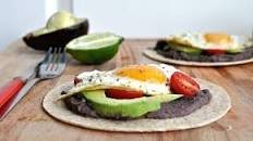 The Breakfast Taco with Black Bean Spread