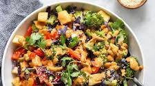 Tofu Stir Fry with Peanut Sauce