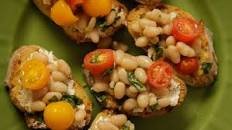 Tomato & White Bean Bruschetta