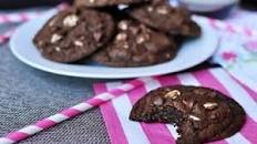 Triple Chocolate Fudge Cookies