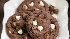Triple Chocolate Fudge Cookies