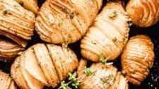 Truffle Parmesan Hasselback Potatoes