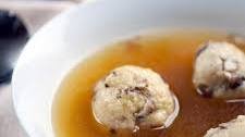 Truffled, Shiitake Matzo Ball Soup