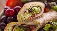 Turkey Tortilla Wrap with Avocado Cream